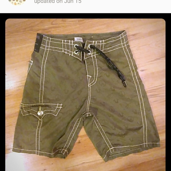 true religion mens swim trunks